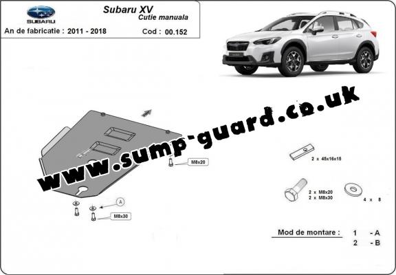 Steel manual gearbox guard Subaru XV