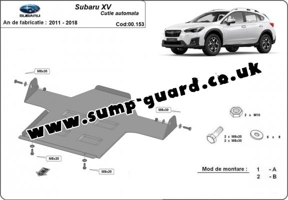 Steel automatic gearbox guard for Subaru XV