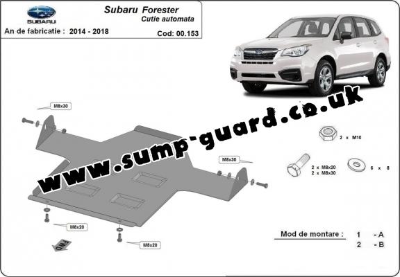 Steel automatic gearbox guard for Subaru Forester 4