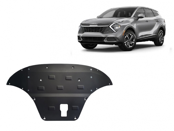 Steel sump guard for Kia Sportage