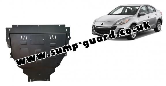 Steel sump guard for Mazda 3