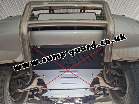 Steel gearbox guard for Mitsubishi Shogun 3 (V60, V70) Vers. 2.0