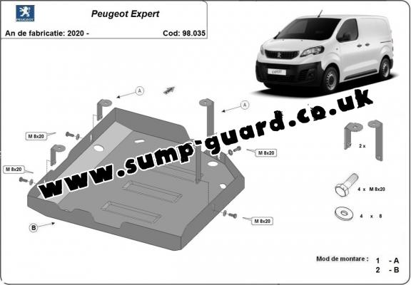 Steel AdBlue tank guard for Peugeot Expert