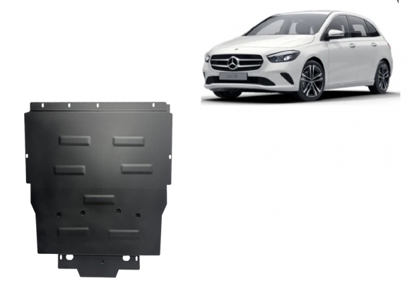 Steel sump guard for Mercedes CLA C118