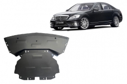 Steel sump guard for Mercedes S-Classe W221 - 4x2
