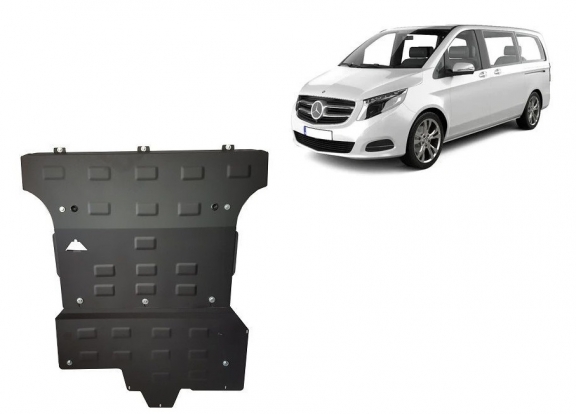 Steel sump guard for Mercedes Viano W447, 2.2 D, 4x4