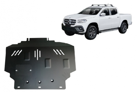 Steel sump guard for Mercedes X-Class W470