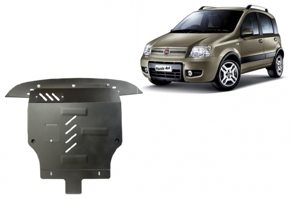 Steel sump guard for Fiat Panda 4x4