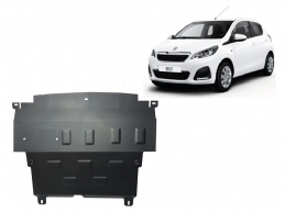 Steel sump guard for Peugeot 108