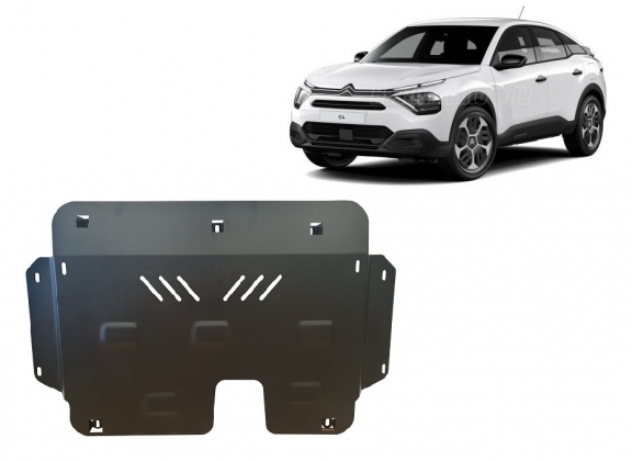 Steel sump guard for Citroen C4