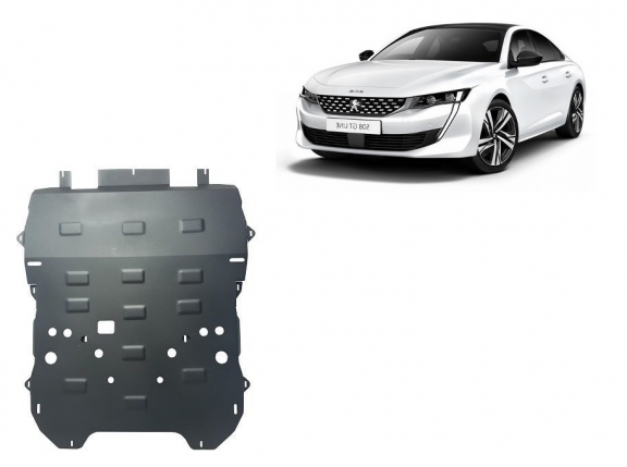Steel sump guard for Peugeot 508