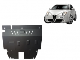 Steel sump guard for Alfa Romeo Mito