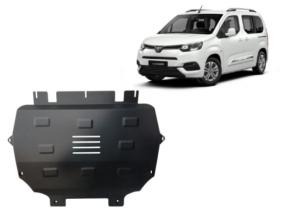 Steel sump guard for Toyota Proace City Verso