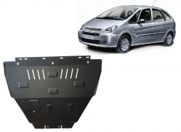 Steel sump guard for the protection of the engine and the gearbox for Citroen Xsara Picasso