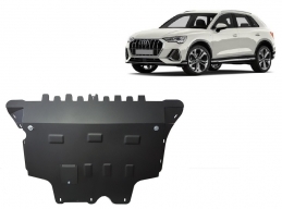 Steel sump guard for Audi Q3
