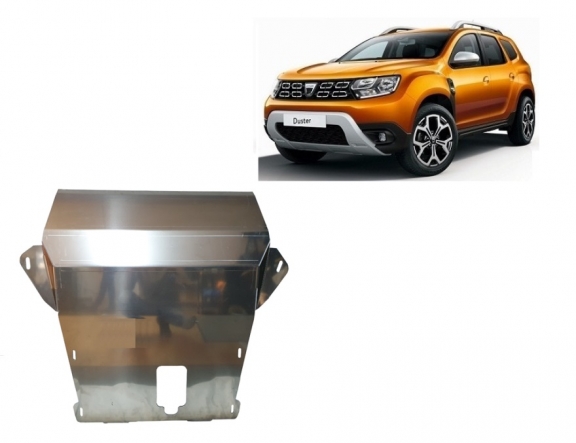 Aluminum sump guard for Dacia Duster