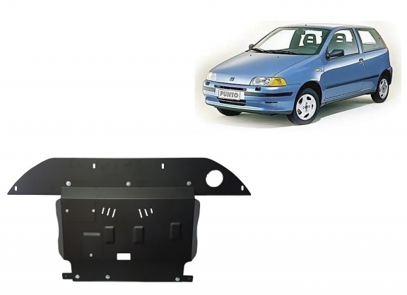 Steel sump guard for Fiat Punto