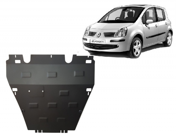 Steel sump guard for Renault Modus