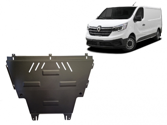 Steel sump guard for Nissan NV300