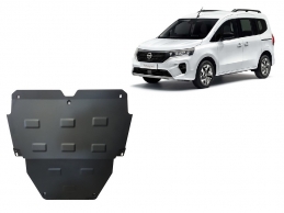 Steel sump guard for Nissan Townstar
