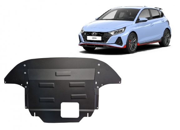 Steel sump guard for Hyundai i20
