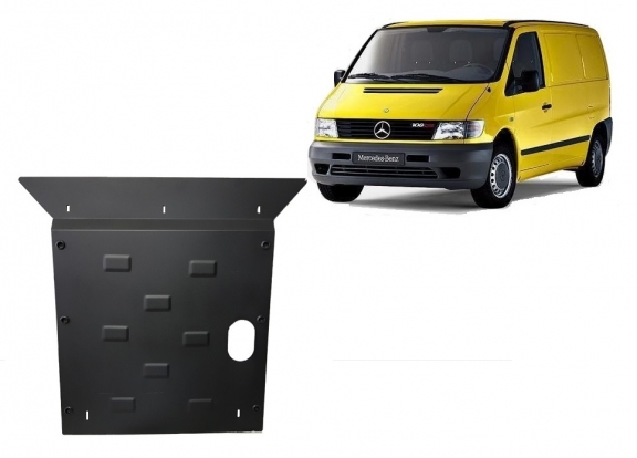 Steel sump guard for the protection of the engine and the gearbox for Mercedes Vito