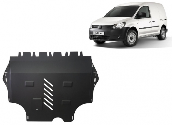 Steel sump guard for VW Caddy - with WEBASTO