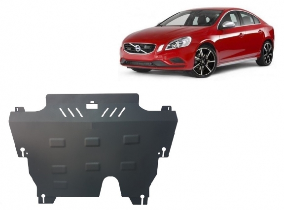 Steel sump guard for the protection of the engine and the gearbox for Volvo S60