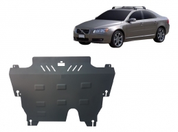 Steel sump guard for the protection of the engine and the gearbox for Volvo S80