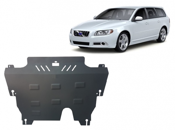 Steel sump guard for Volvo V70