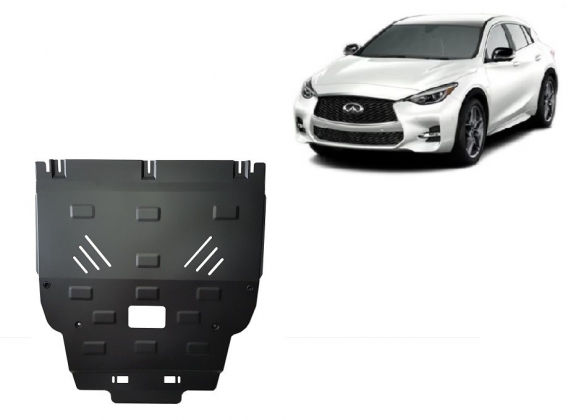 Steel sump guard for Infiniti Q30