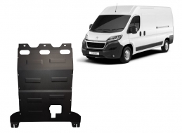 Steel sump guard for Peugeot Boxer