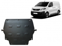 Steel sump guard for Peugeot Traveller