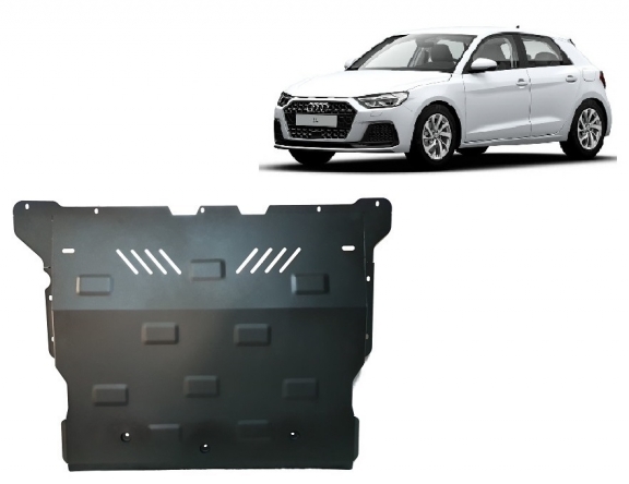 Steel sump guard for Audi A1