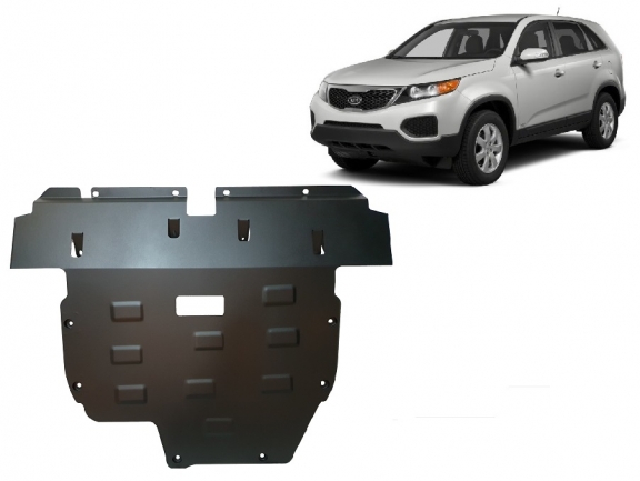 Steel sump guard for Kia Sorento XM (Pre-facelift)