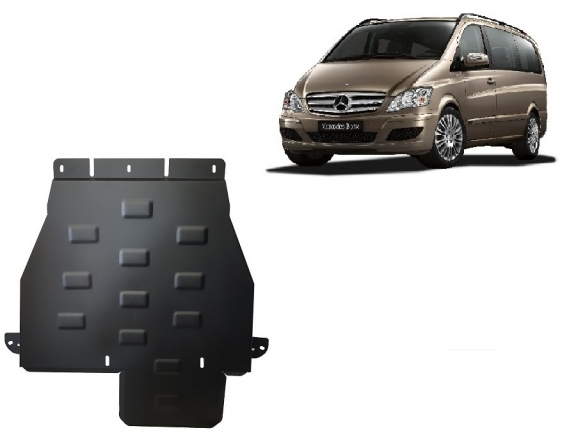 Steel gearbox guard for Mercedes Viano W639 - 4x4 -automatic gearbox