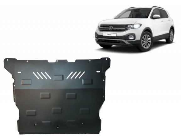 Steel sump guard for VW T-Cross