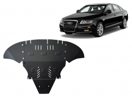 Steel sump guard for Audi A6 with side flaps
