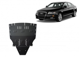 Steel sump guard for Audi A6