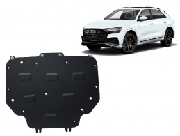 Steel gearbox guard for Audi Q8