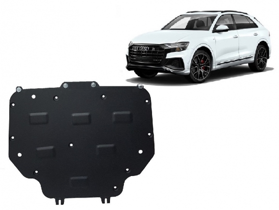 Steel gearbox guard for Audi Q8