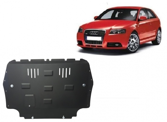 Steel sump guard for the protection of the engine and the gearbox for Audi A3