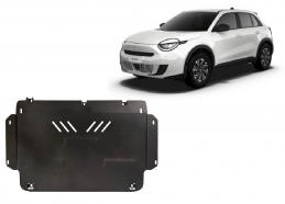 Steel sump guard for Fiat 600