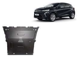 Steel sump guard for the protection of the engine and the gearbox for Mitsubishi ASX