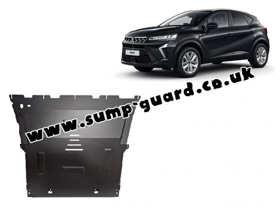 Steel sump guard for the protection of the engine and the gearbox for Mitsubishi ASX