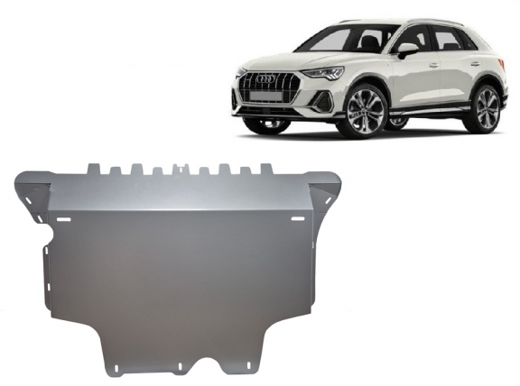 Aluminum sump guard for Audi Q3
