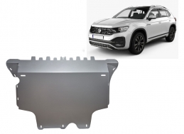 Aluminum sump guard for VW Tayron