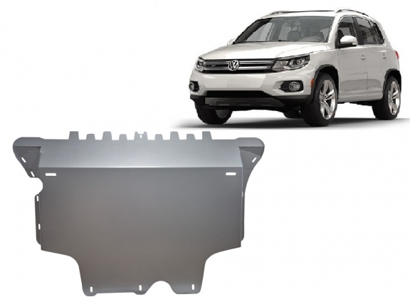 Aluminum sump guard for VW Tiguan