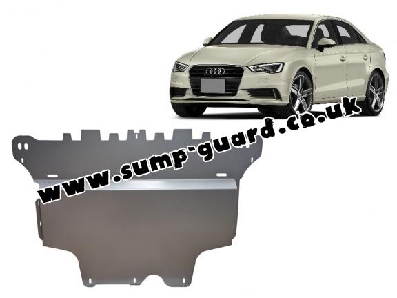 Aluminum sump guard for Audi A3