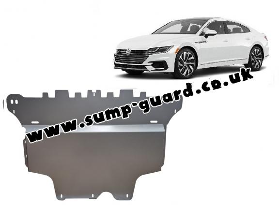 Aluminum sump guard for VW Arteon